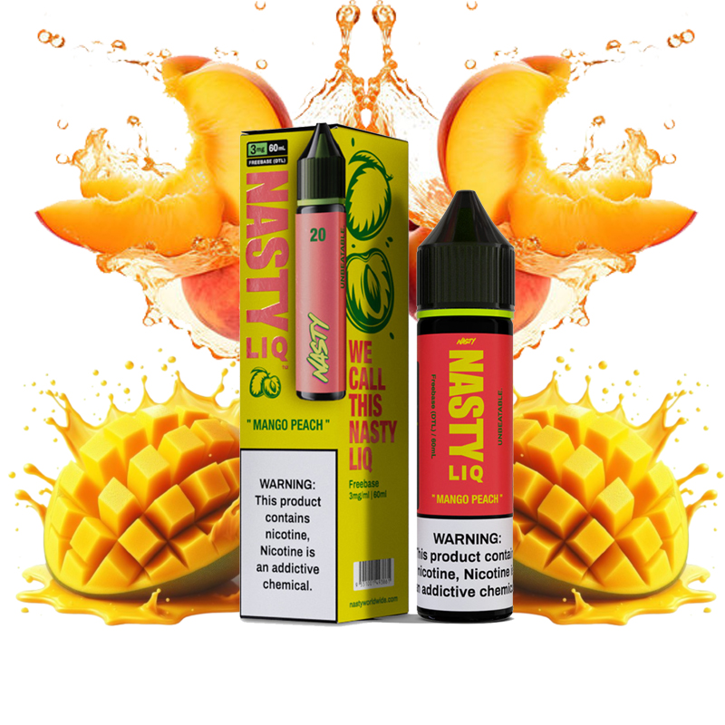 جویس نستی هلو انبه Nasty Mango Peach 60ml