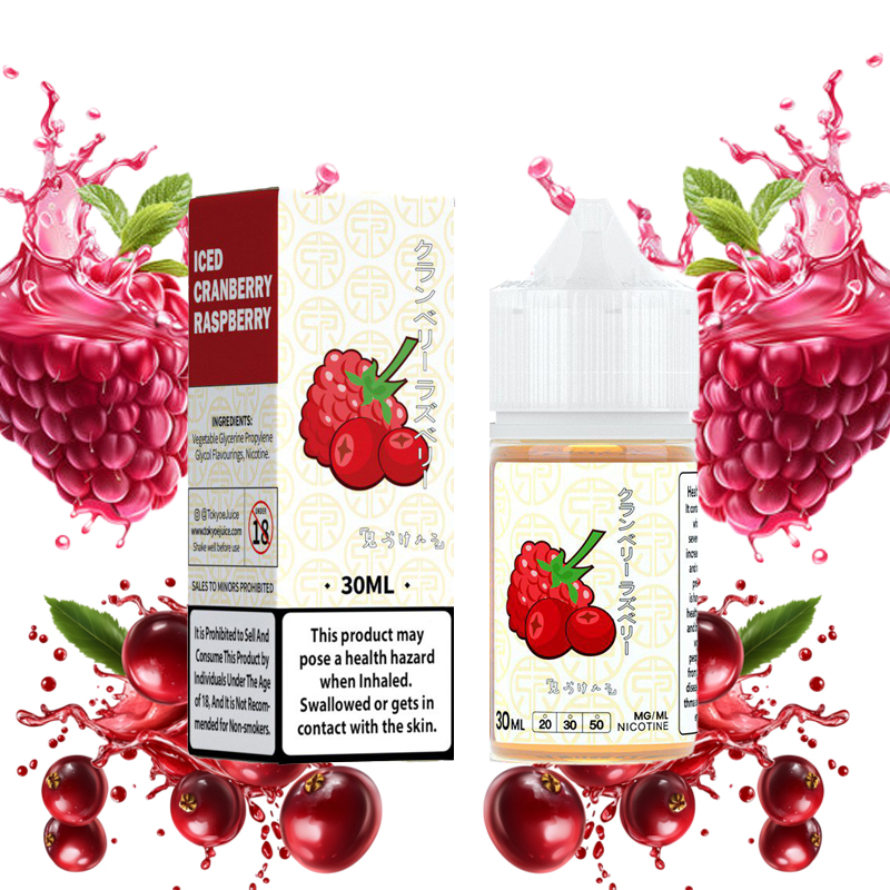 سالت توکیو زغال اخته تمشک Tokyo Iced Cranberry Raspberry 30ml