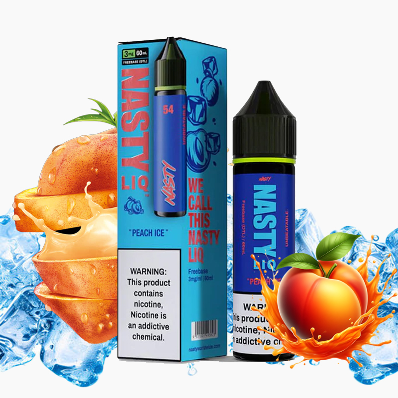 جویس نستی هلو یخ Nasty Peach Ice LIQ 60ml