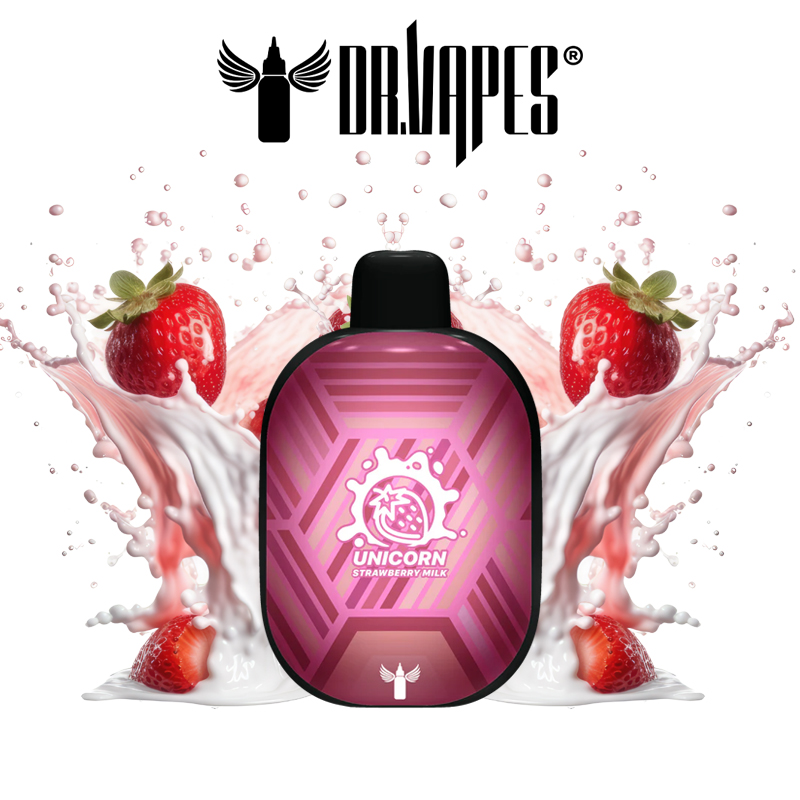 پاد 5500 پاف دکتر ویپ شیر توت فرنگی Dr.Vape Unicorn 2%